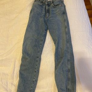 Agolde high rise pinch waist kick jeans